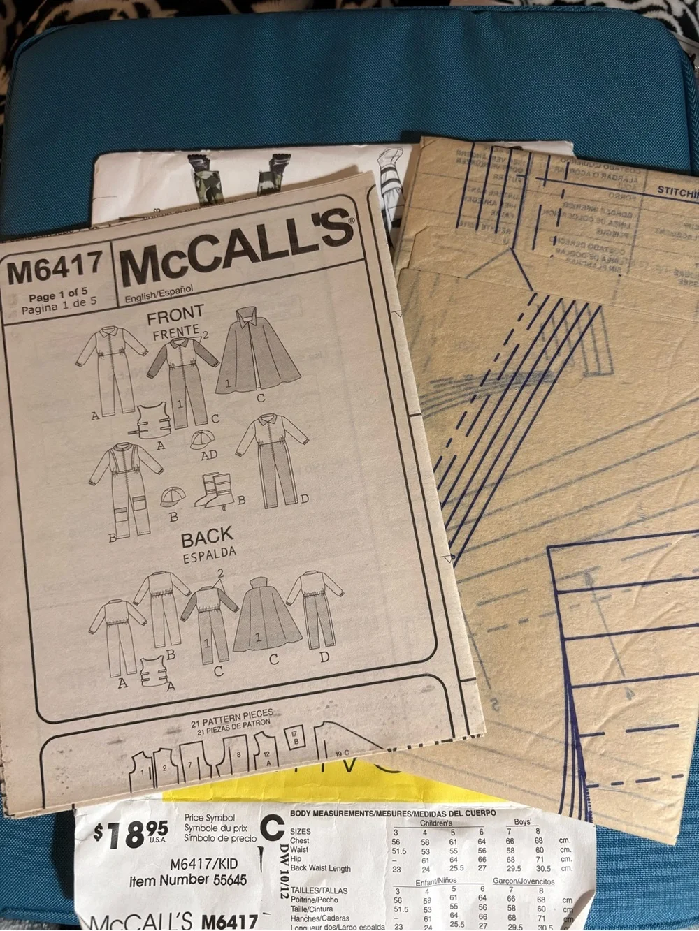 McCall's Kids Costume Pattern